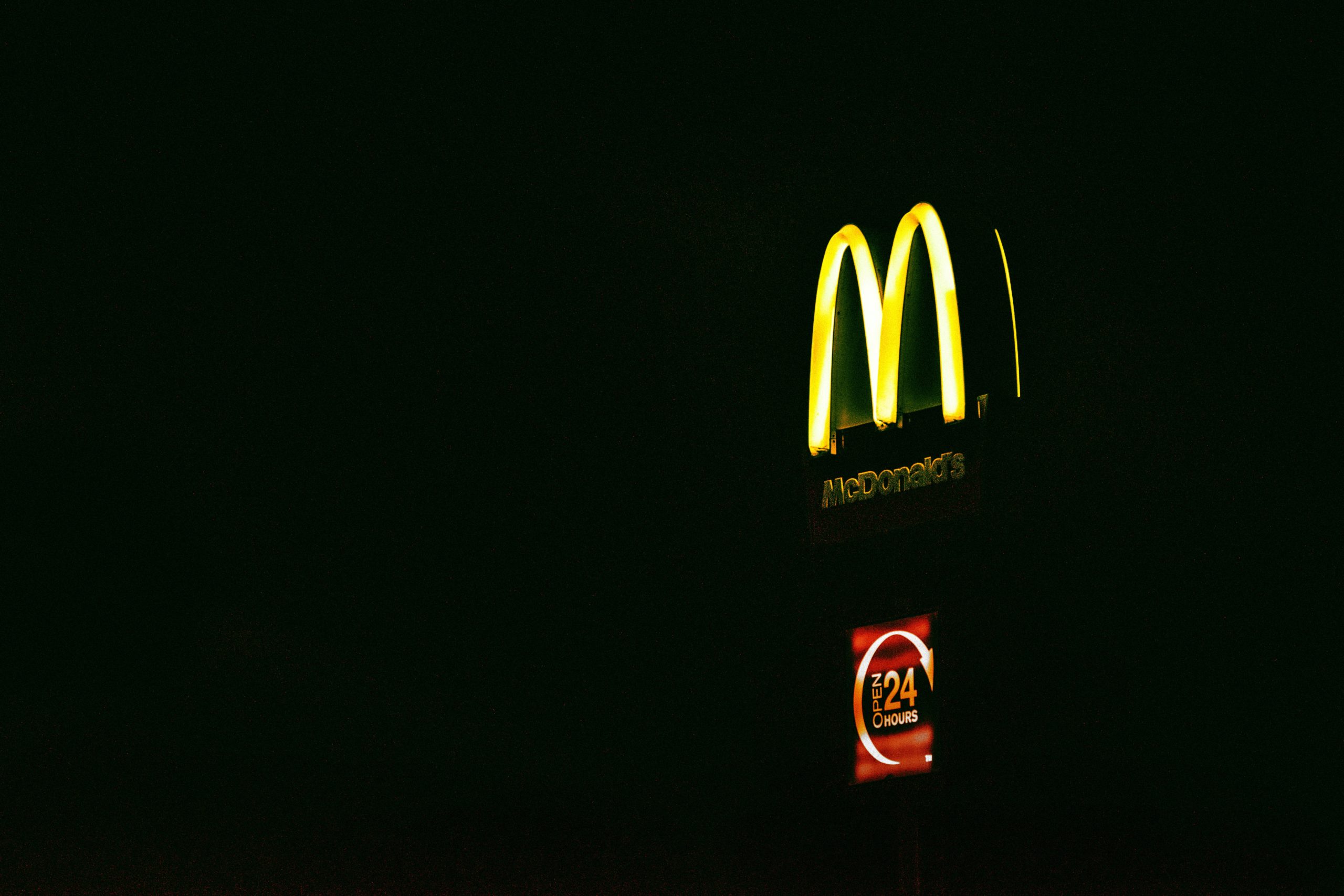Classic McDonald’s logo displayed