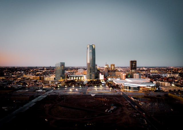 Oklahoma City, Oklahoma skyline.
