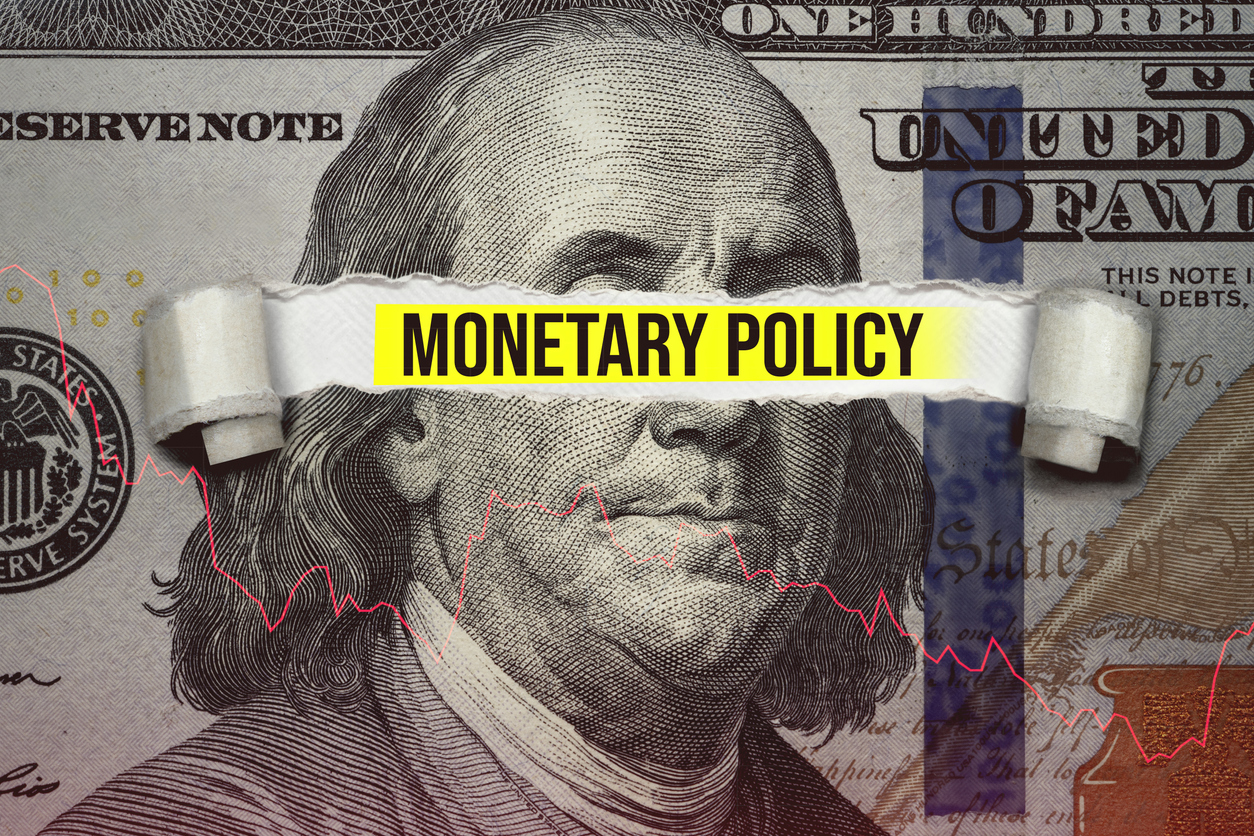 Illustration of U.S. central bank’s monetary policy.